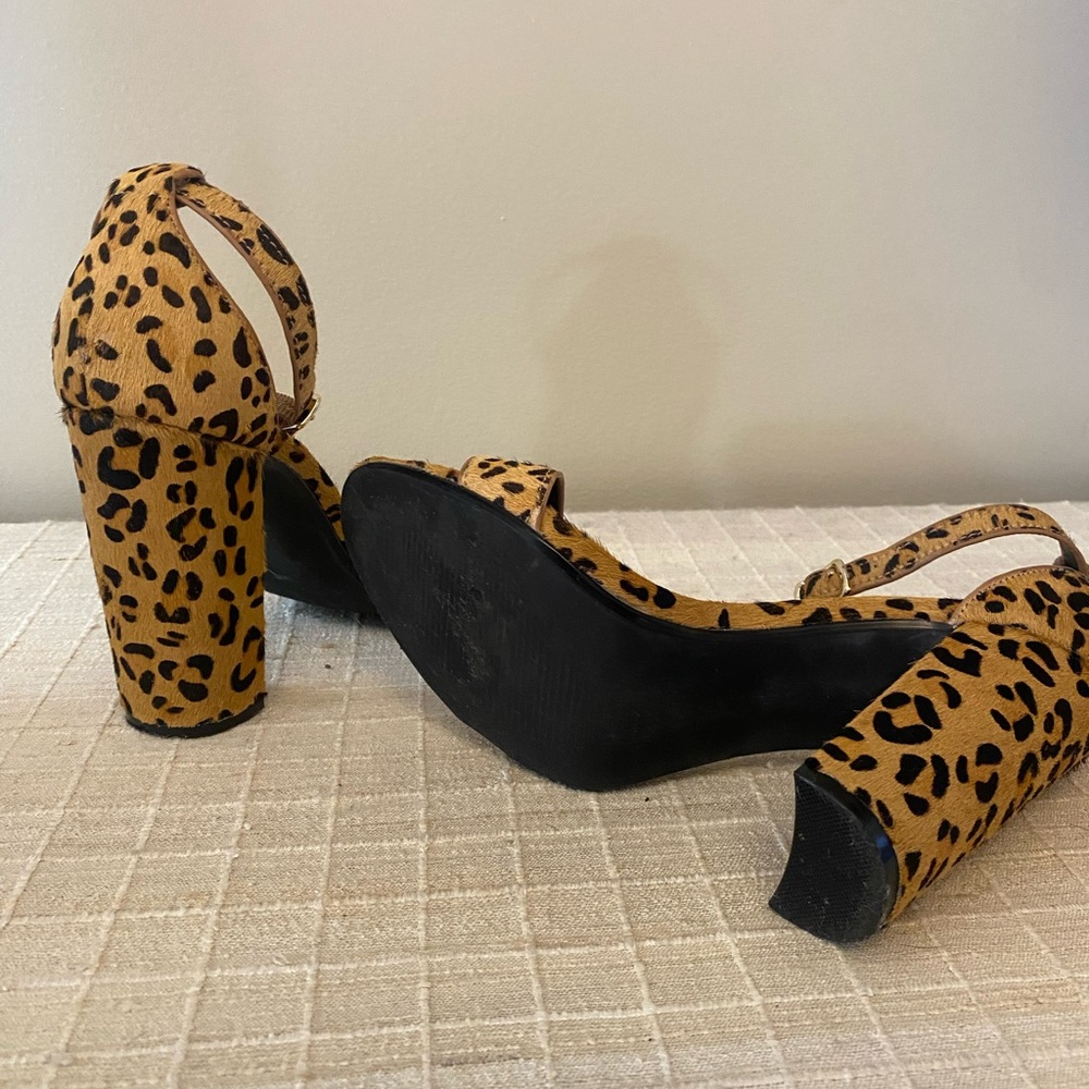 Leopard Print Steve Madden Block Heels - image 2